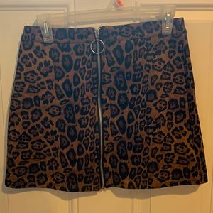 Leopard Print Skirt